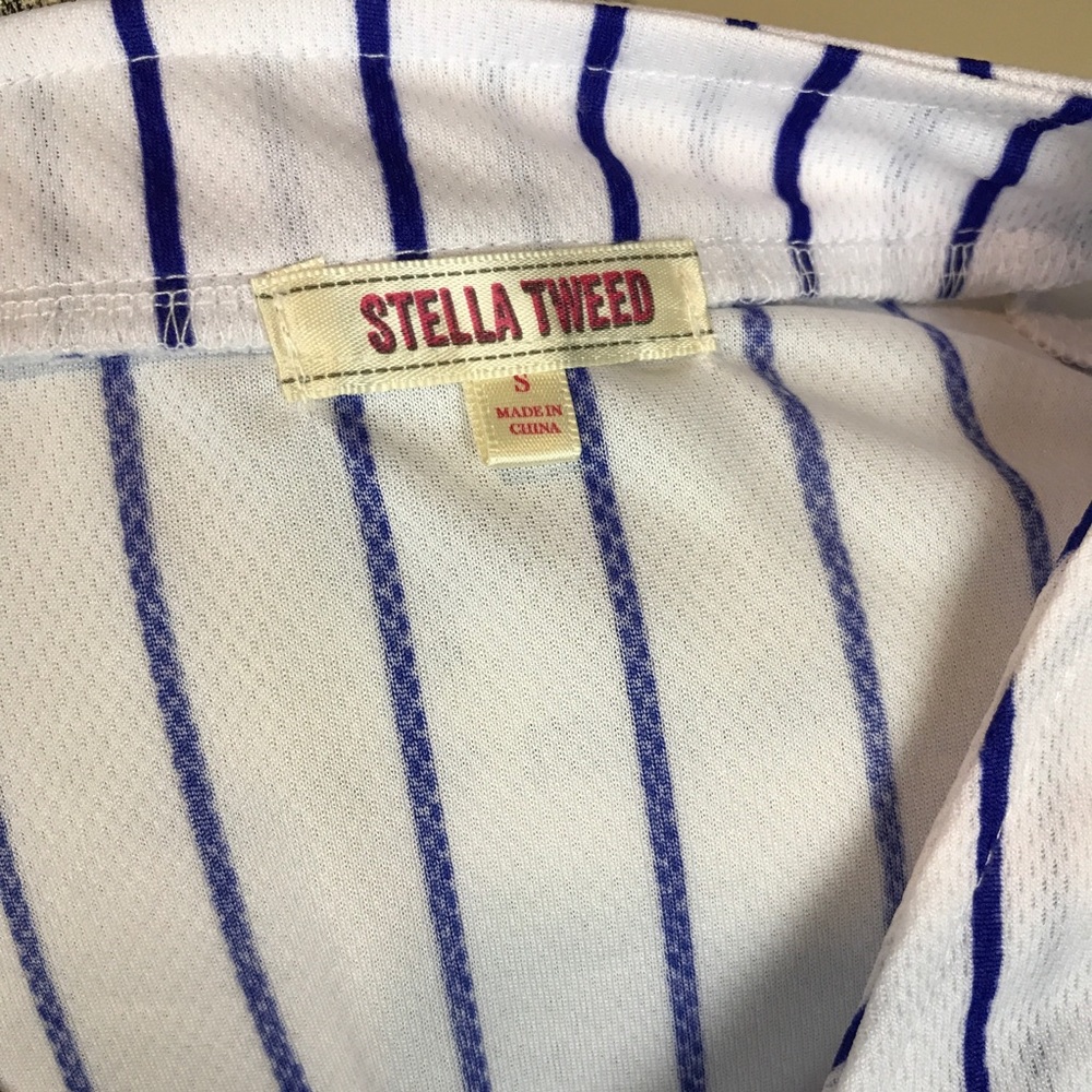 BABE Blue white striped baseball jersey - Picture 6 of 6